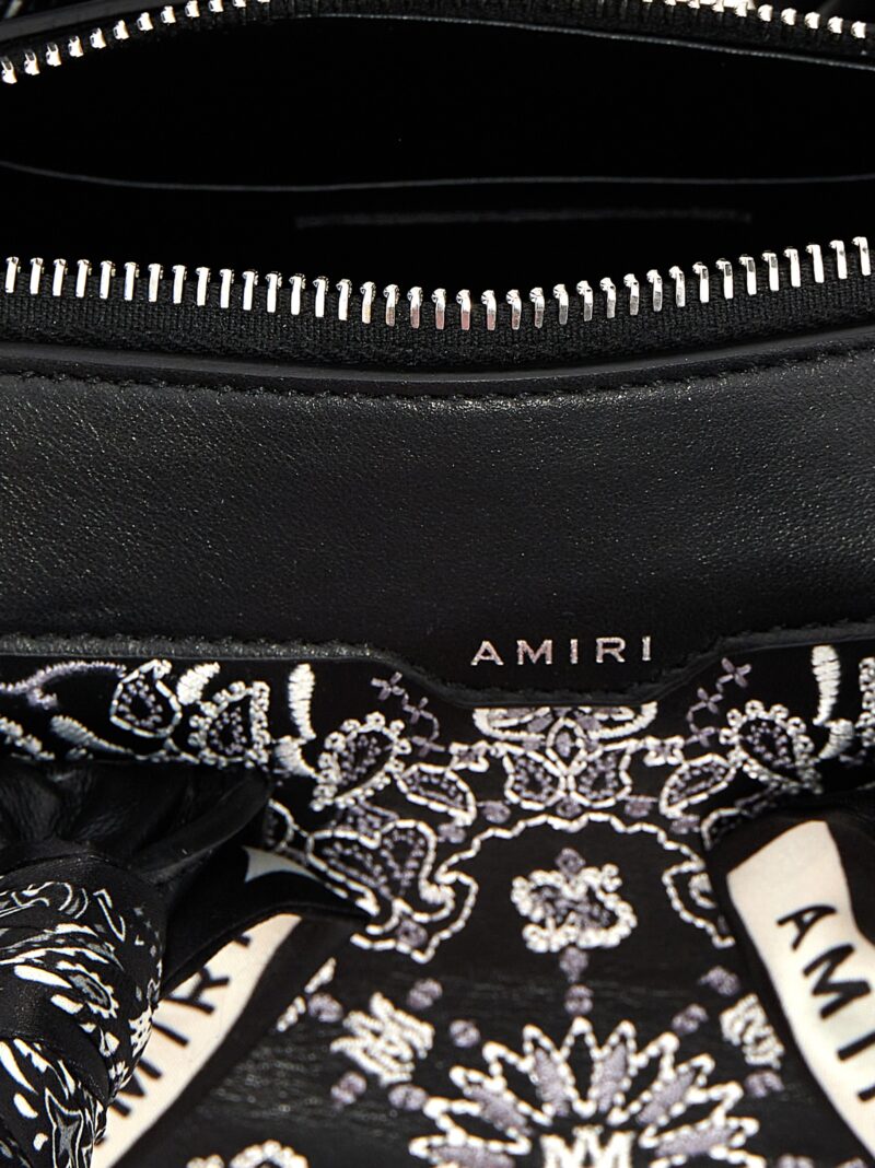 'Bandana Micro Triangle' handbag 100% calfskin leather (Bos Taurus) AMIRI White/Black