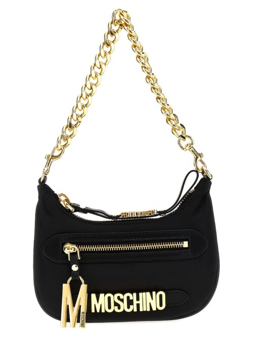 Logo shoulder strap MOSCHINO Black