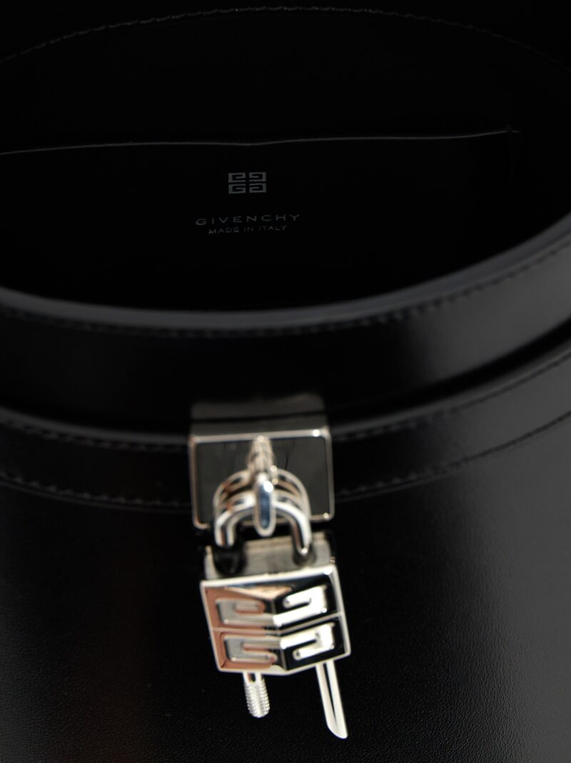 'Shark Lock' bucket bag 100% calfskin leather (Bos Taurus) GIVENCHY Black