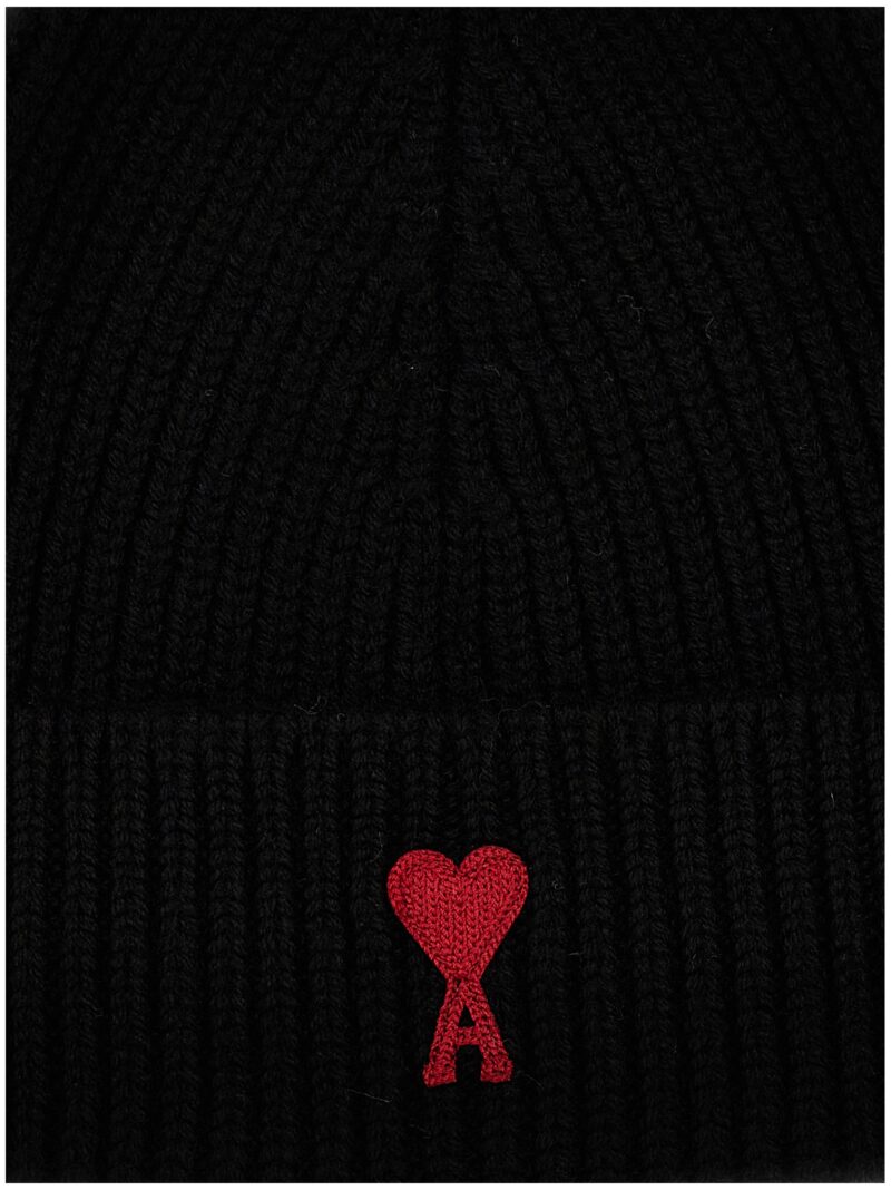 'Ami De Coeur' beanie Man AMI PARIS Black