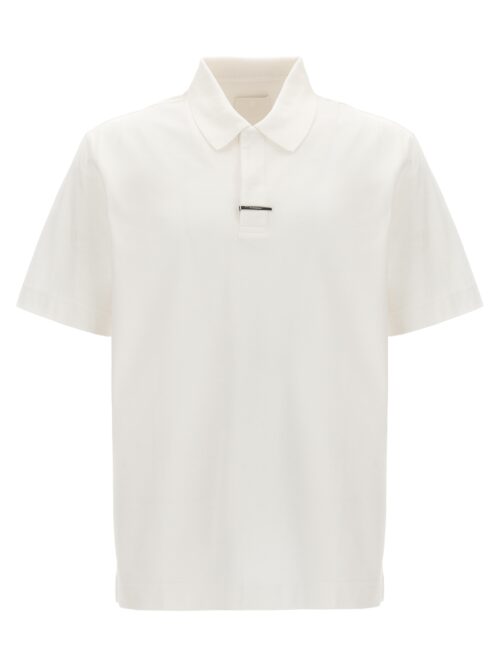 Metal clip polo shirt GIVENCHY White