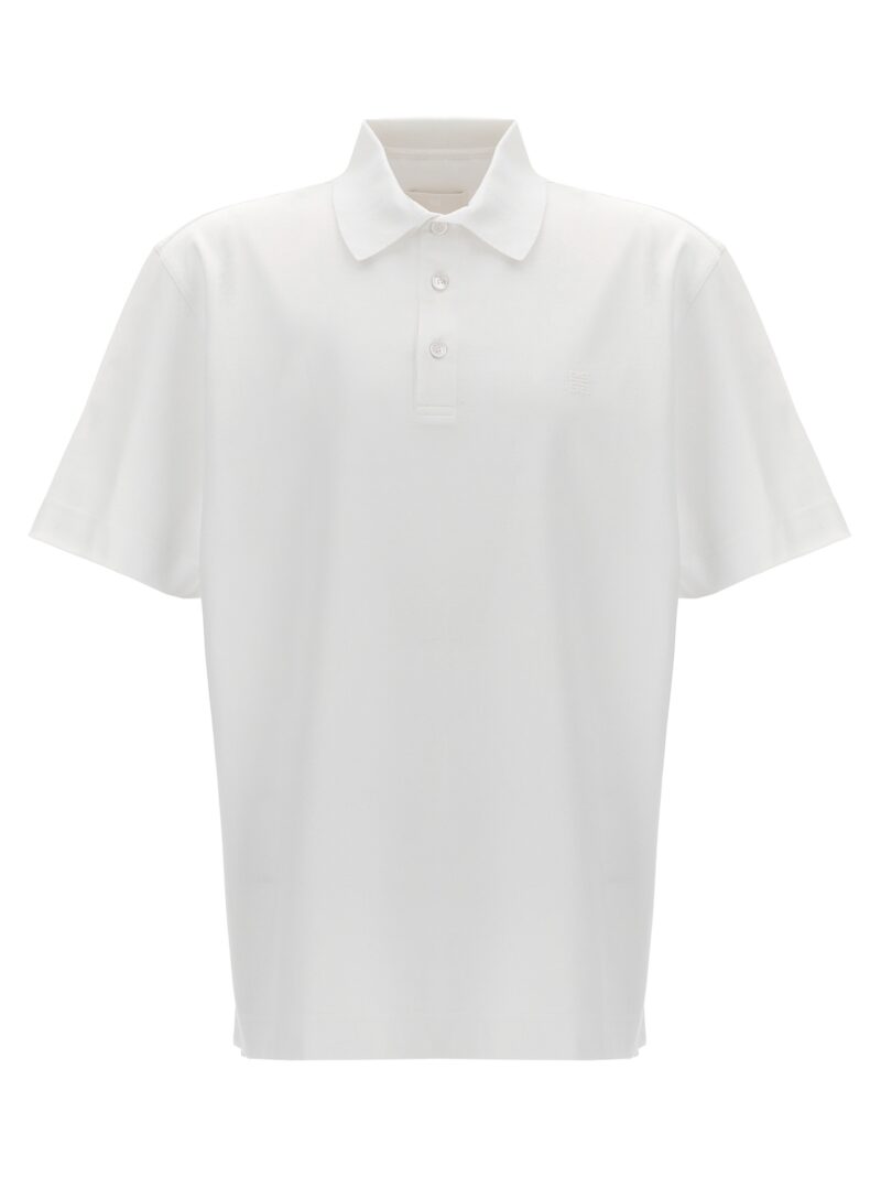 Logo embroidery polo shirt GIVENCHY White