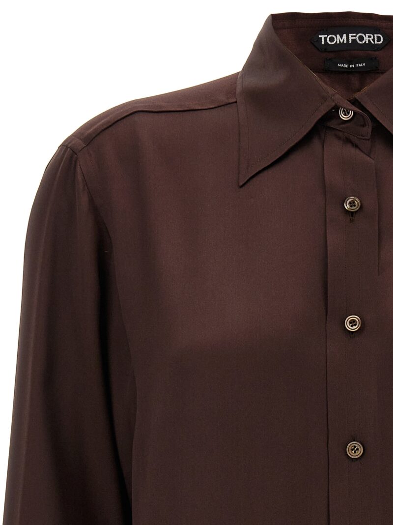 Silk shirt Woman TOM FORD Brown