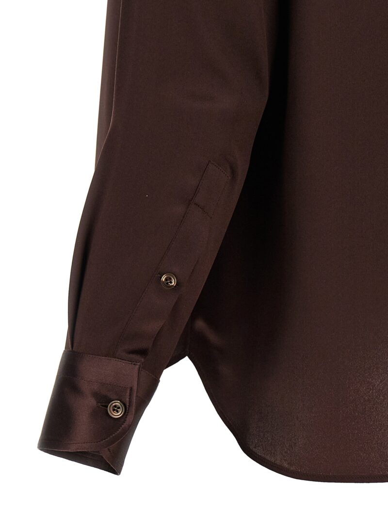 Silk shirt 100% silk TOM FORD Brown