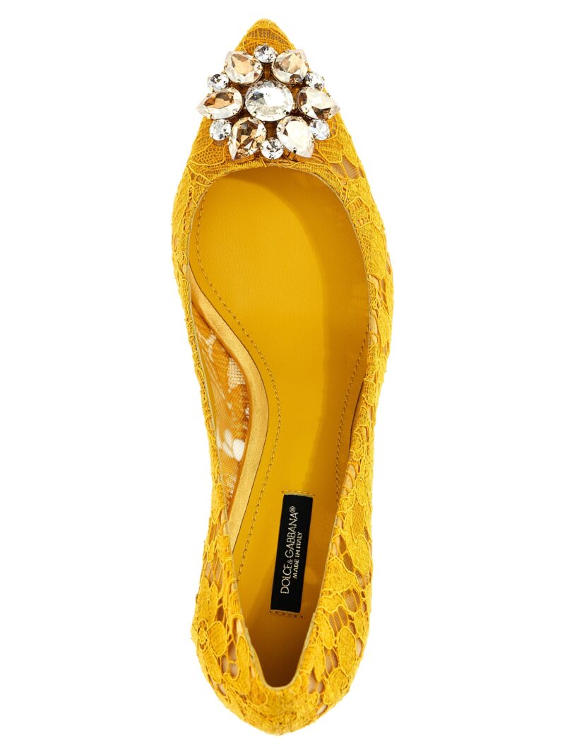 'Bellucci' pumps 56% viscose 36% cotton 6% polyamide 2% silk DOLCE & GABBANA Yellow