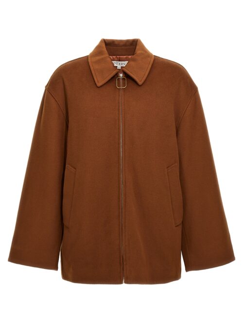 'Wire Puller' short coat J.W.ANDERSON Brown