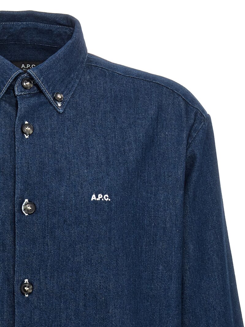 'Mathias' shirt Man A.P.C. Blue