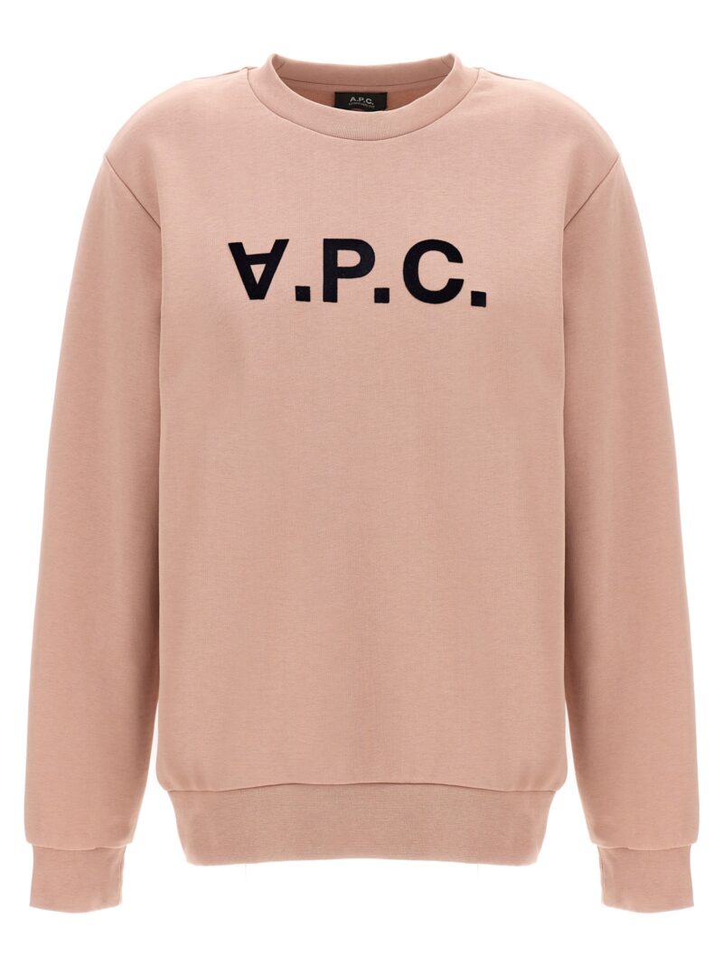 Logo sweatshirt A.P.C. Pink