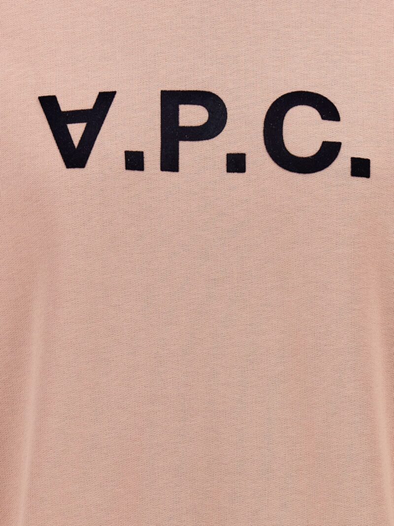 Logo sweatshirt 100% cotton A.P.C. Pink