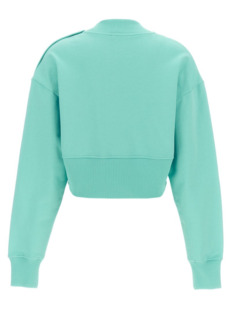 Cropped sweatshirt DF1JO040BB02UKF BALMAIN Light Blue