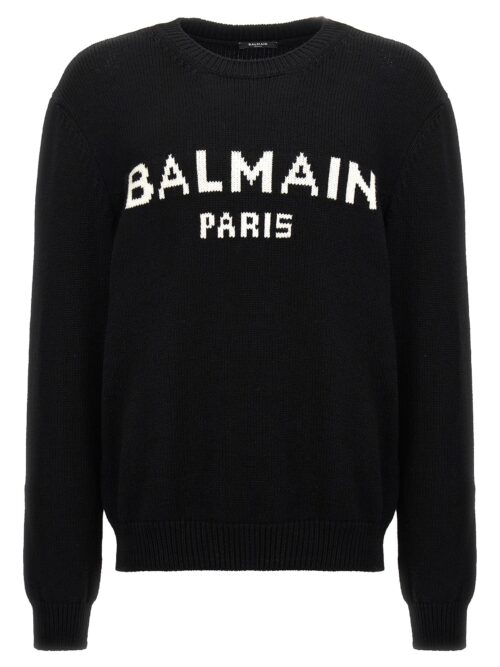 'Logo' sweater BALMAIN White/Black