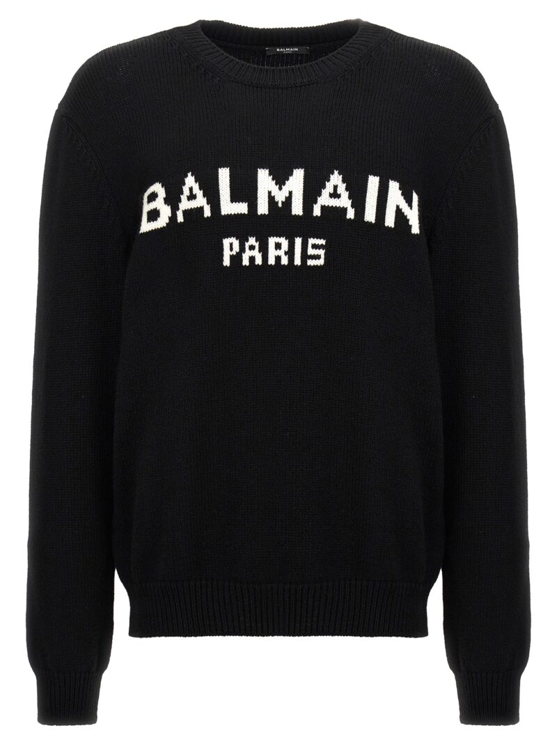 'Logo' sweater BALMAIN White/Black