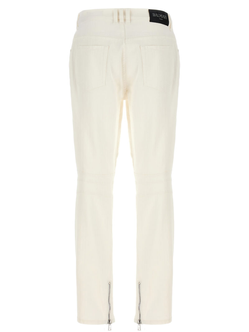 'Biker' jeans DH1MG009DE650FA BALMAIN White