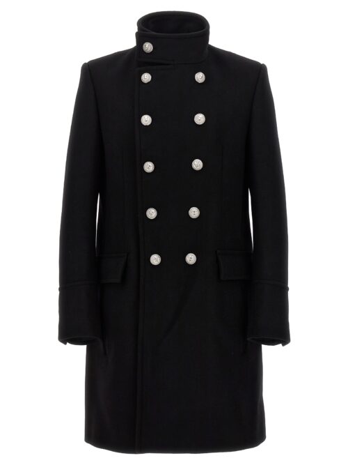 'Officier' Wool Coat BALMAIN Black