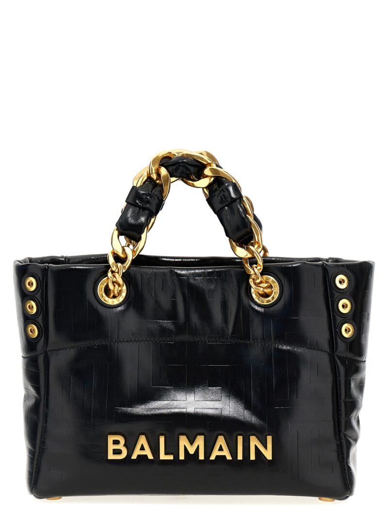 '1945 Soft Small' shopping bag BALMAIN Black