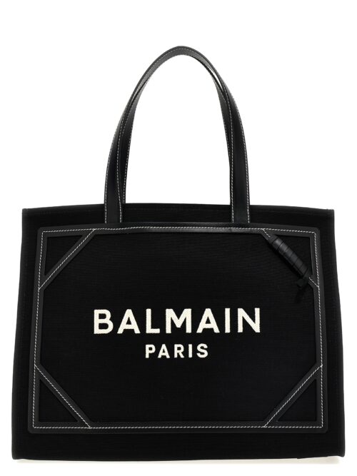 'B-Army Medium' shopping bag BALMAIN White/Black