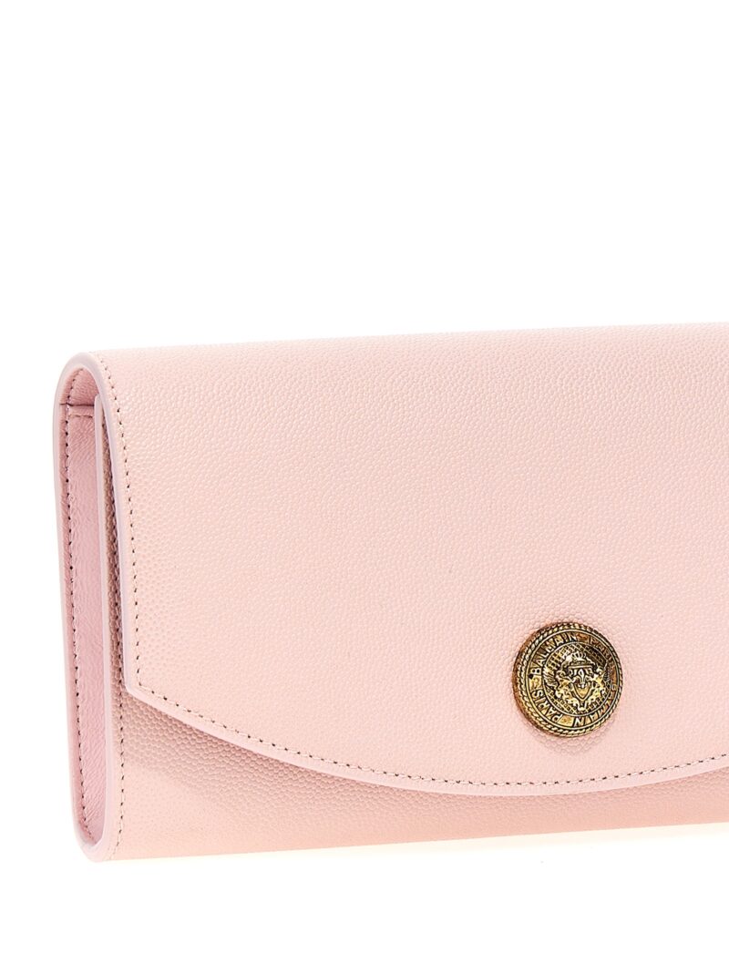 'Emblem' clutch Woman BALMAIN Pink