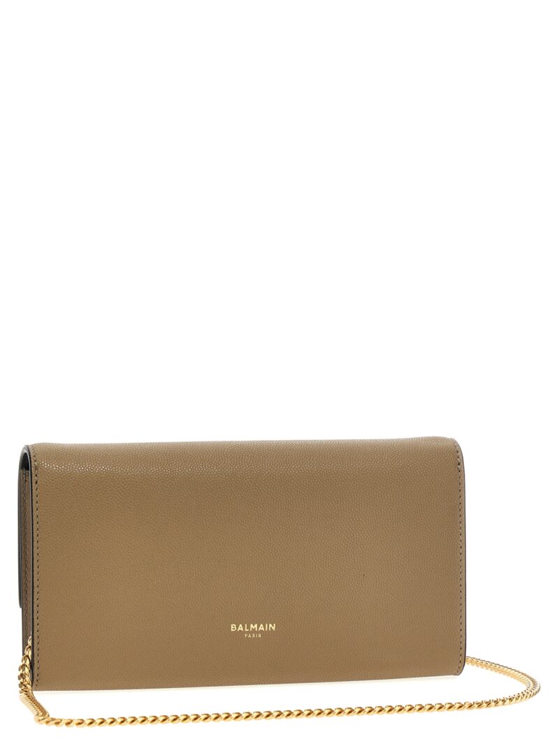 'Emblem' clutch DN1ON225LGSR8AG BALMAIN Beige