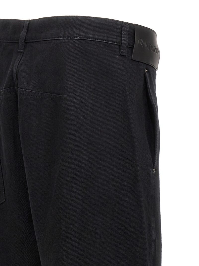 'Twisted Workwear' jeans 100% cotton J.W.ANDERSON Black