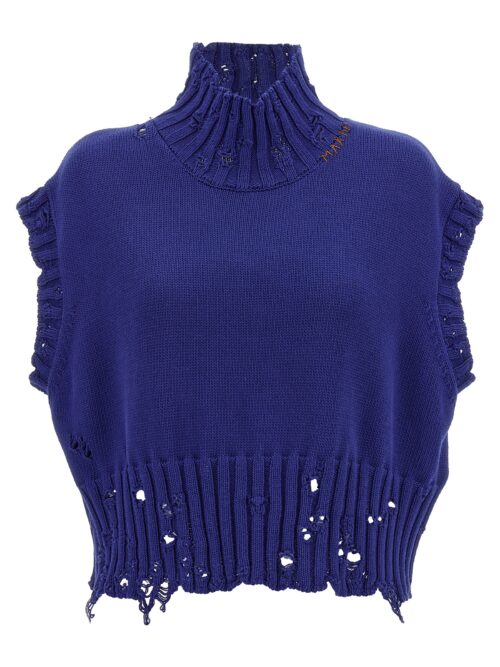 'Dishevelled' vest MARNI Blue