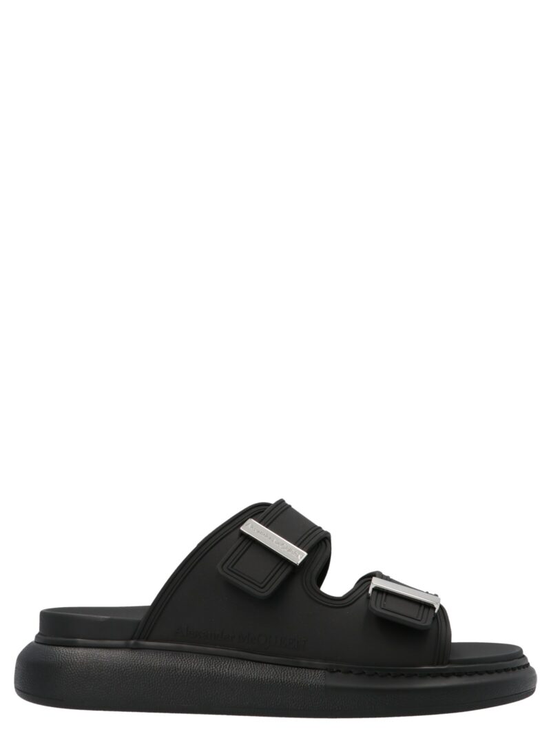 Oversize sole rubber slides ALEXANDER MCQUEEN Black