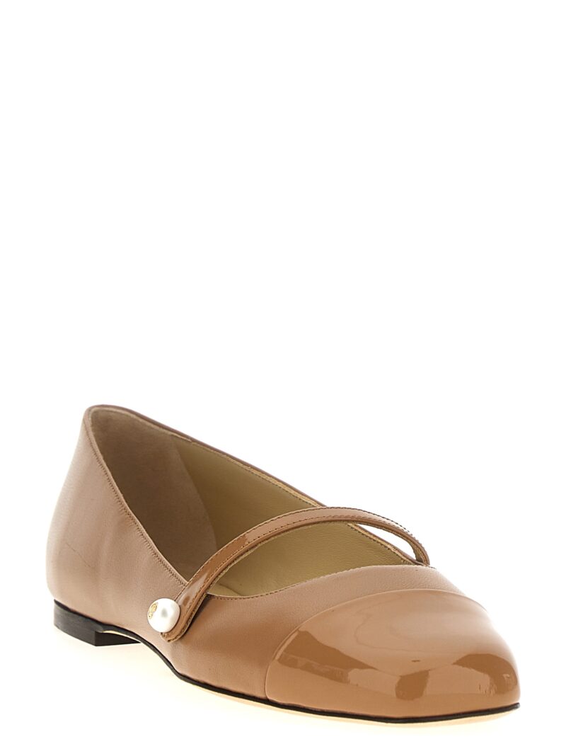 'Elisa' ballet flats ELISAFLATPTZBISCUITBISCUIT JIMMY CHOO Beige