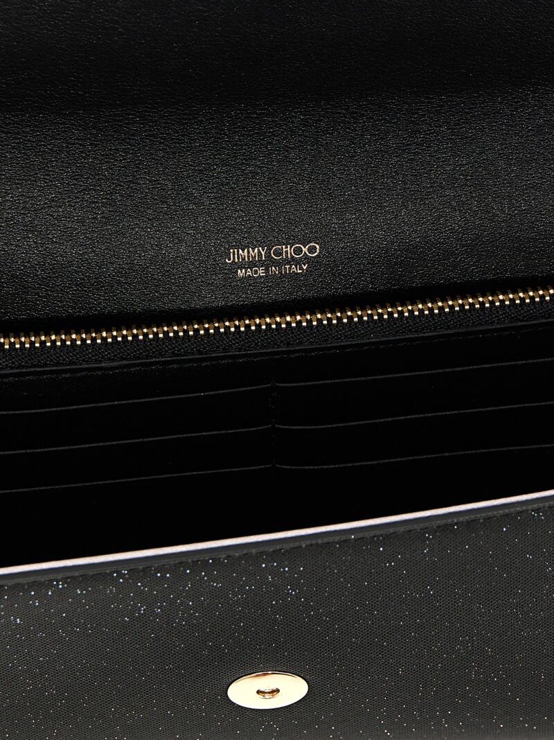 'Emmie' clutch 50% fa 40% le 10% br JIMMY CHOO Black