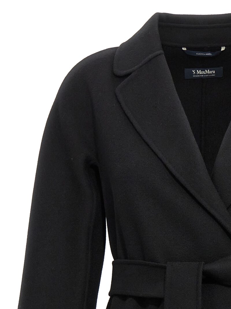 'Esturia' coat Woman MAX MARA 'S Black