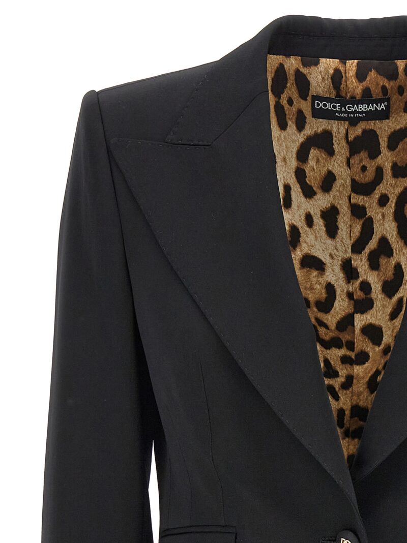 Single-breasted blazer Woman DOLCE & GABBANA Black