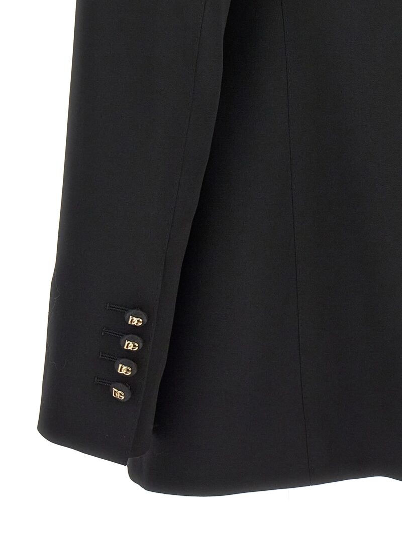 Single-breasted blazer 97% virgin wool 3% elastane DOLCE & GABBANA Black