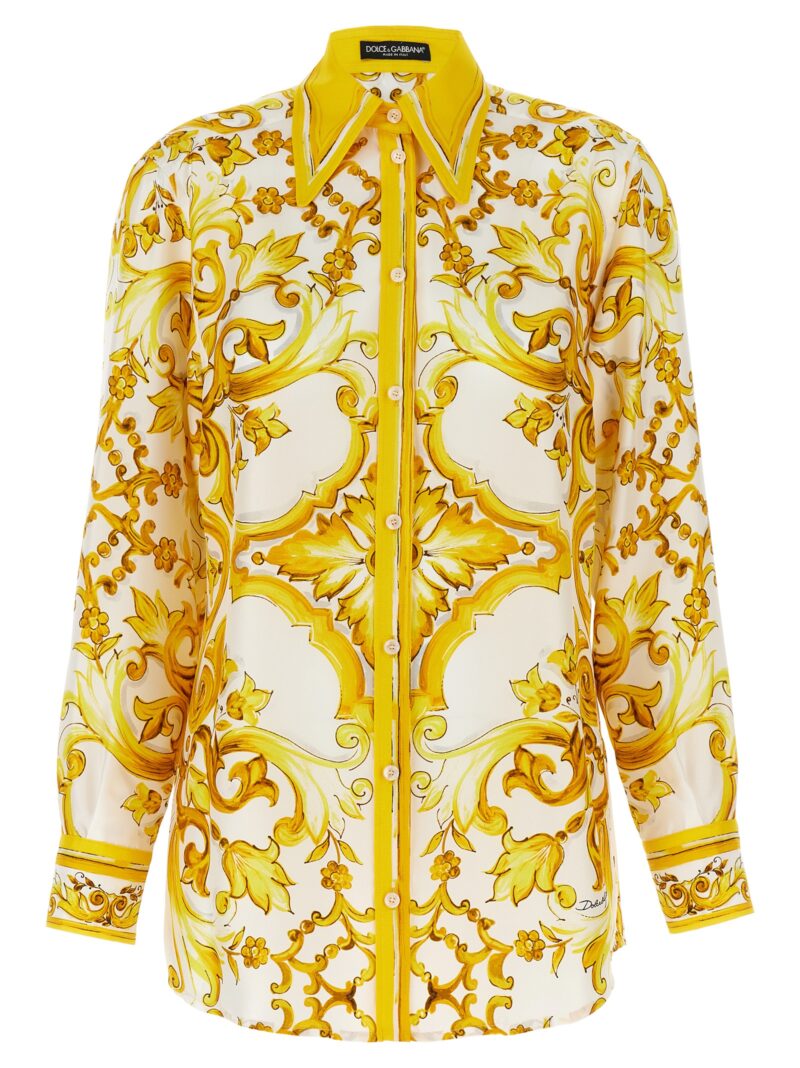 Silk shirt DOLCE & GABBANA Yellow