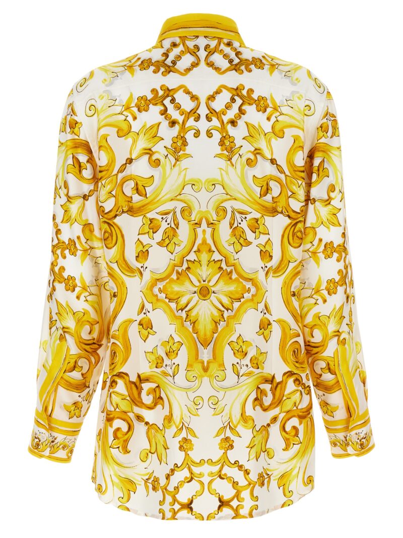 Silk shirt F5J51THI1TKHG3TN DOLCE & GABBANA Yellow