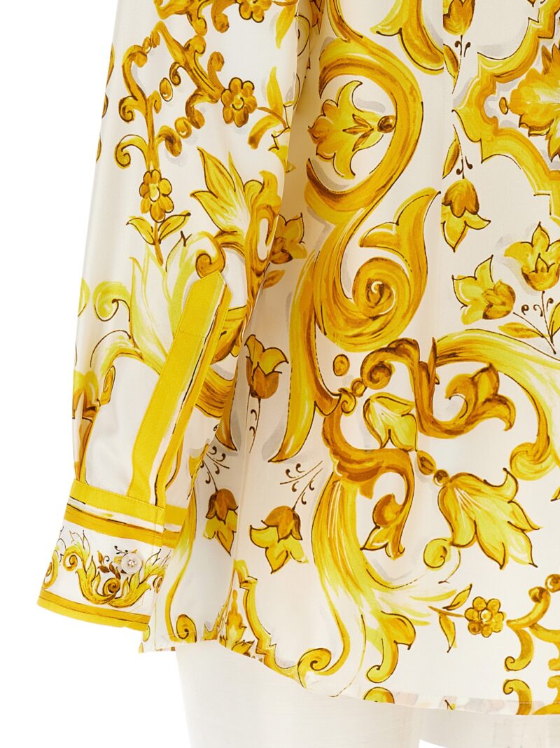 Silk shirt 100% silk DOLCE & GABBANA Yellow