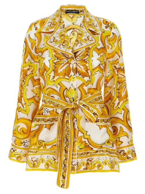 'Maiolica' shirt DOLCE & GABBANA Yellow