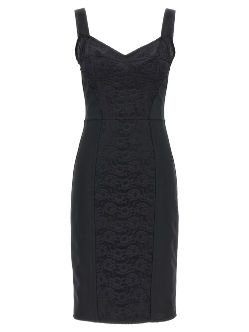 Midi corsetry dress DOLCE & GABBANA Black