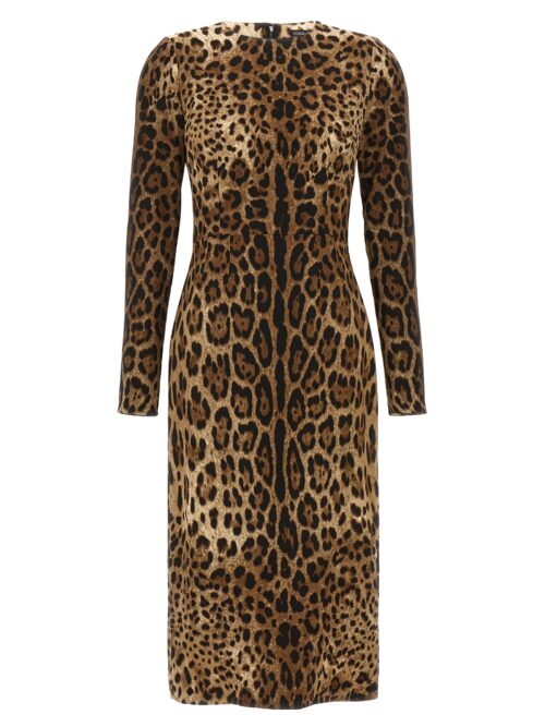 'Leopard' dress DOLCE & GABBANA Brown