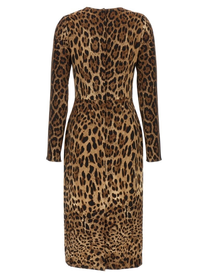 'Leopard' dress F6ZJ7TGDCLYHY13M DOLCE & GABBANA Brown