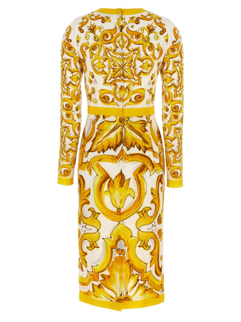 'Maiolica' dress F6ZJ7THPABKHG3TN DOLCE & GABBANA Yellow