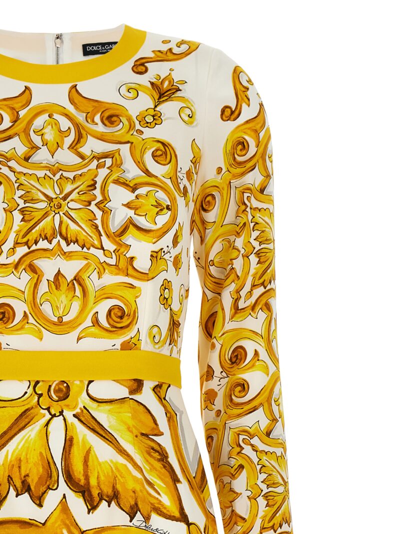 'Maiolica' dress Woman DOLCE & GABBANA Yellow