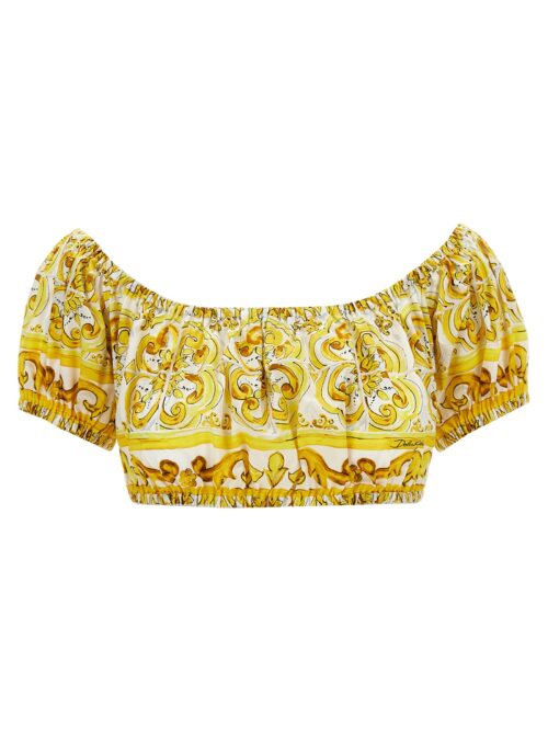 'Maioliche' top DOLCE & GABBANA Yellow