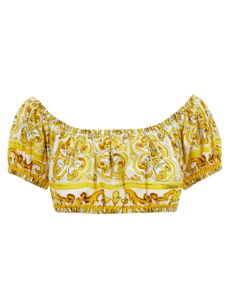 'Maioliche' top DOLCE & GABBANA Yellow