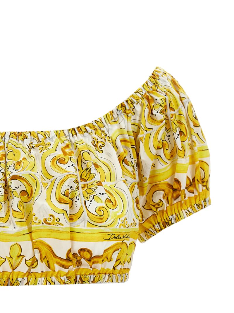 'Maioliche' top Woman DOLCE & GABBANA Yellow