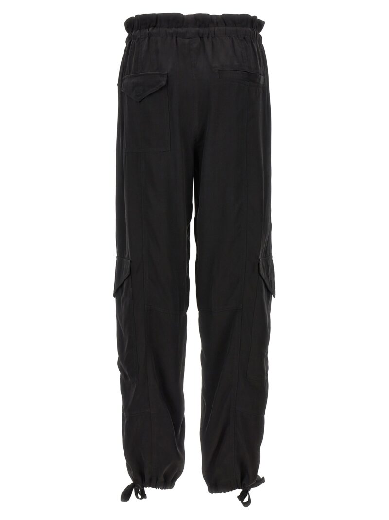 Satin cargo pants F8557099 GANNI Black