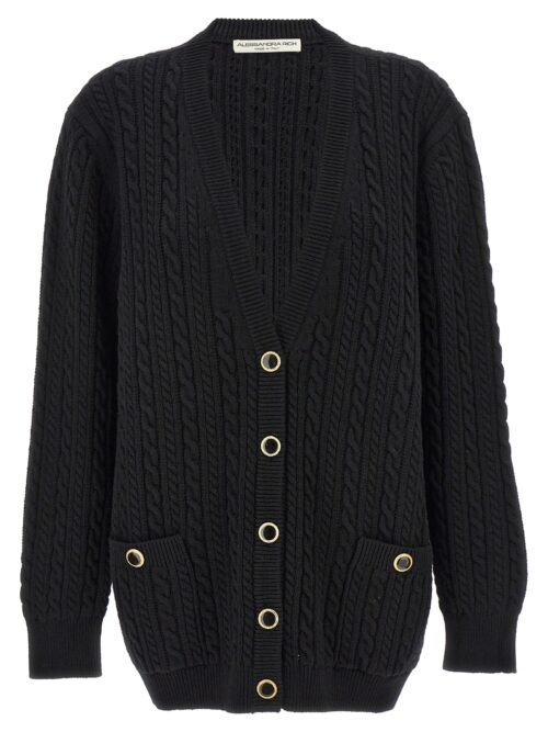 Wool cardigan ALESSANDRA RICH Black