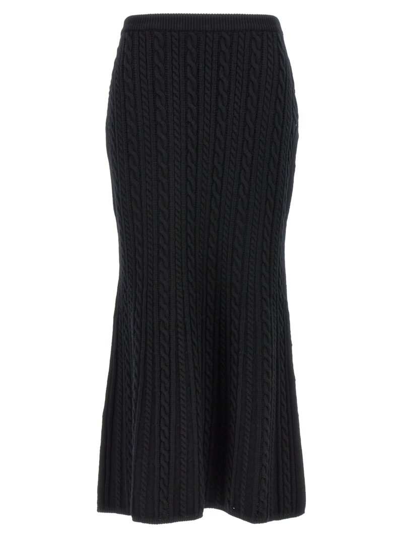 Long wool skirt ALESSANDRA RICH Black