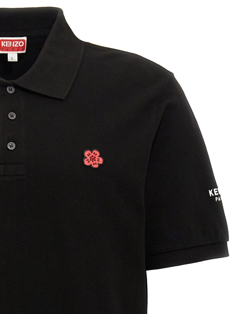 Logo embroidery polo shirt Man KENZO Black