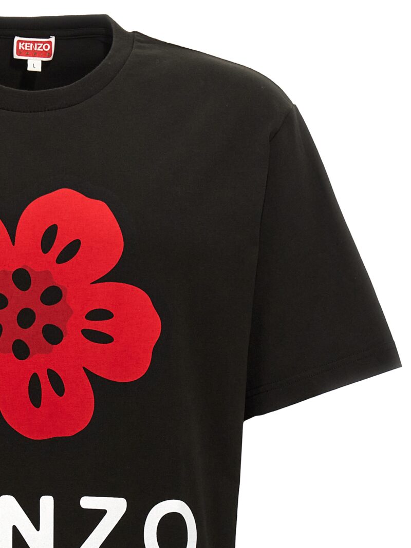 'Stampa fiore' T-shirt Man KENZO Black