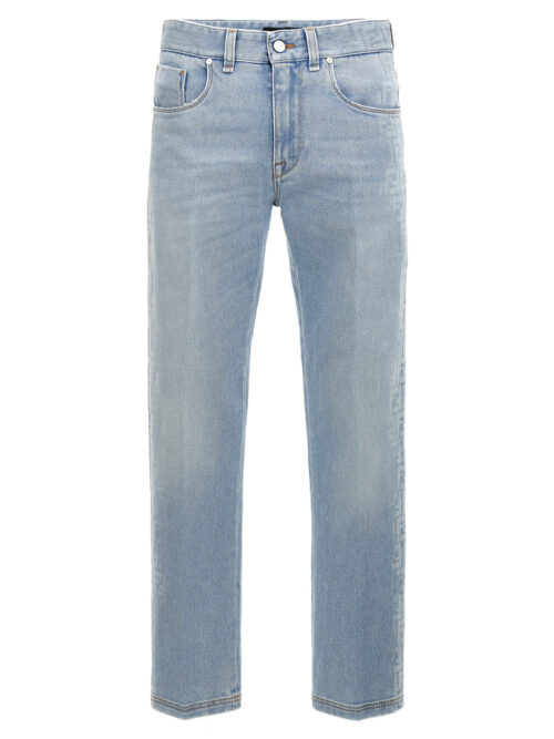 'FF' jeans FENDI Light Blue