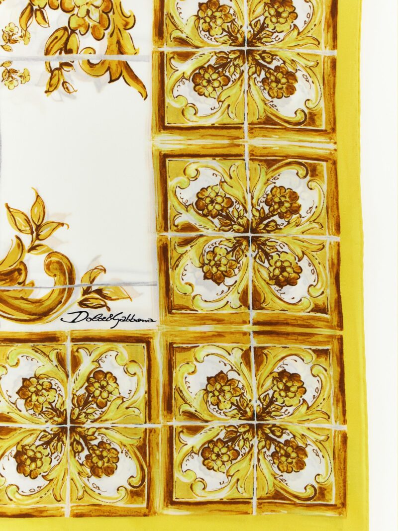 'Maiolica' silk scarf FN090RGDAOZHG3OA DOLCE & GABBANA Yellow