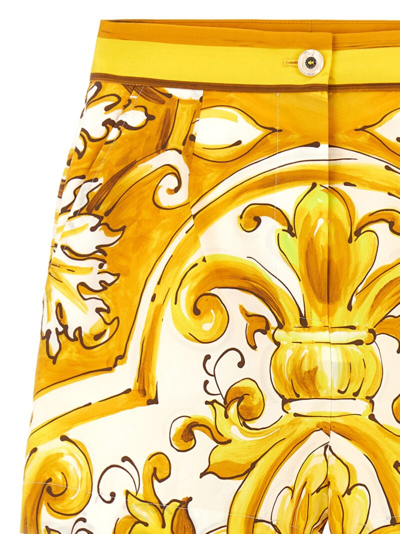 'Maiolica' shorts Woman DOLCE & GABBANA Yellow